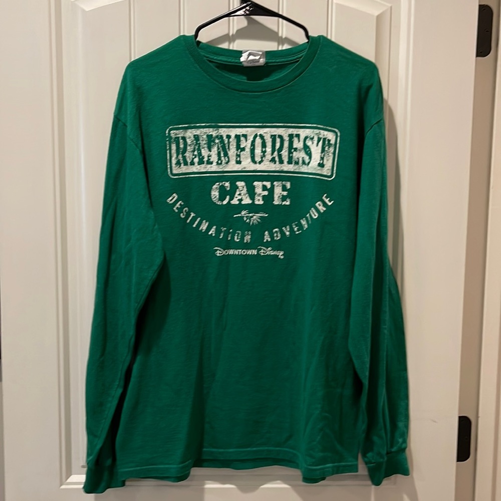 Disney Rainforest Cafe souvenir long sleeve tee size Large